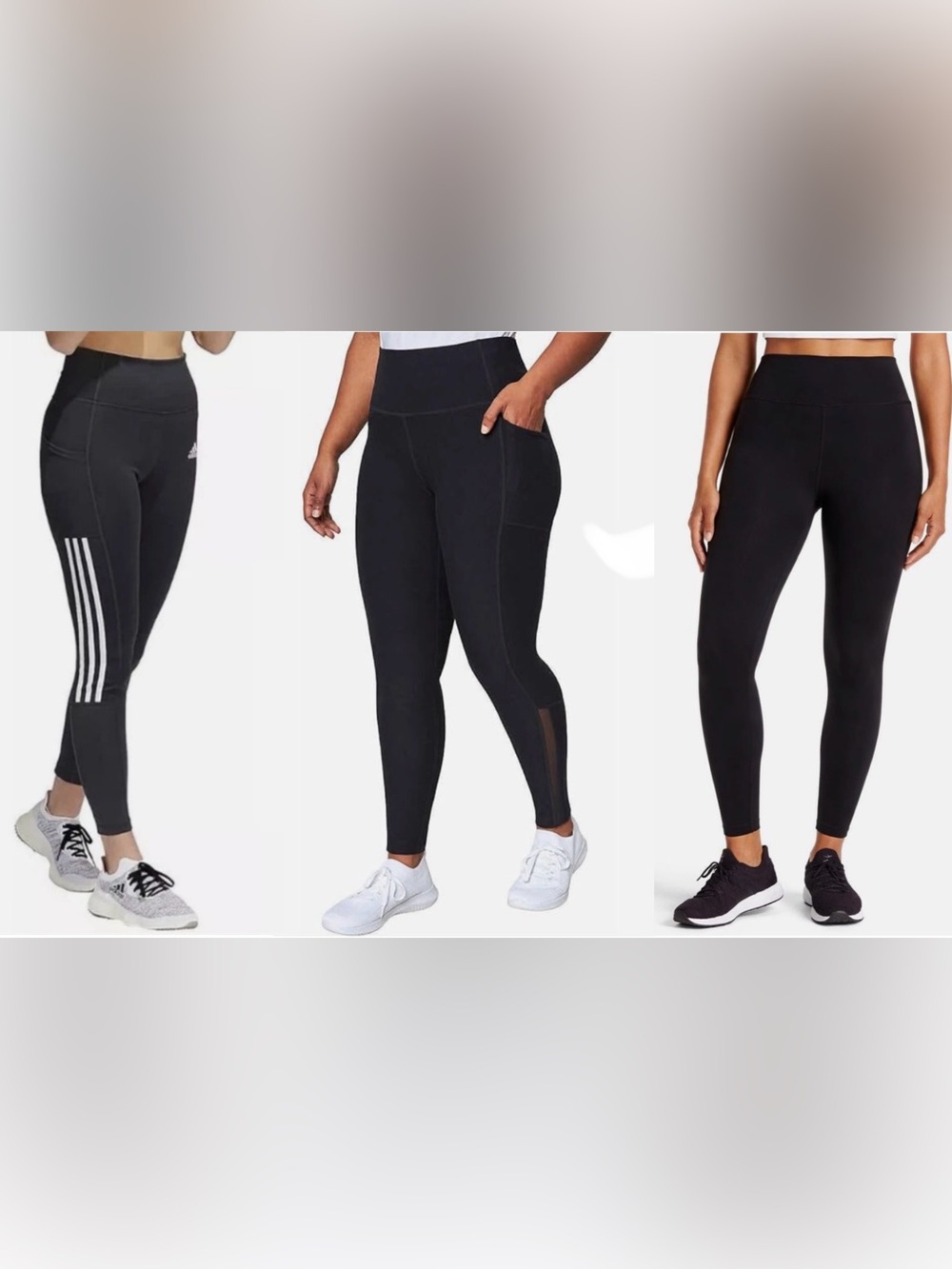 Women’s 3pk Leggings Adidas, Mondetta Danskin SZ Medium High Waist Black New